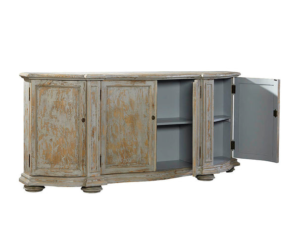 Washed Blue Briquette Sideboard-Sideboards-Furniture Classics-LOOMLAN