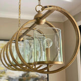 Washed Gold Leaf Maximus Gold Chandelier