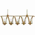 Washed Gold Leaf Maximus Gold Chandelier