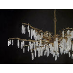 Washed Lucerne Gold Natural Forest Dawn Chandelier