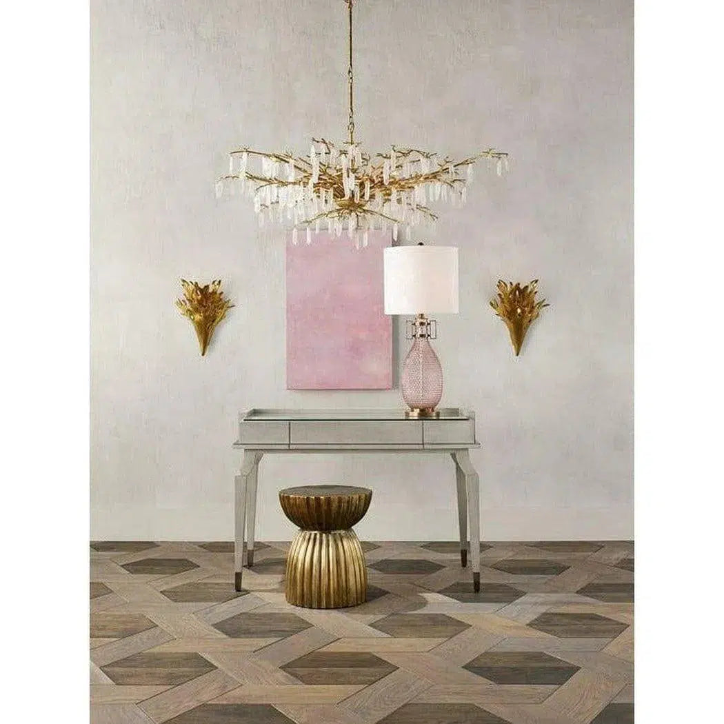 Washed Lucerne Gold Natural Forest Dawn Chandelier