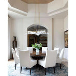 Washed Lucerne Natural Forest Light Gold Chandelier