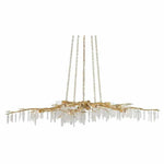 Washed Lucerne Natural Forest Light Gold Chandelier