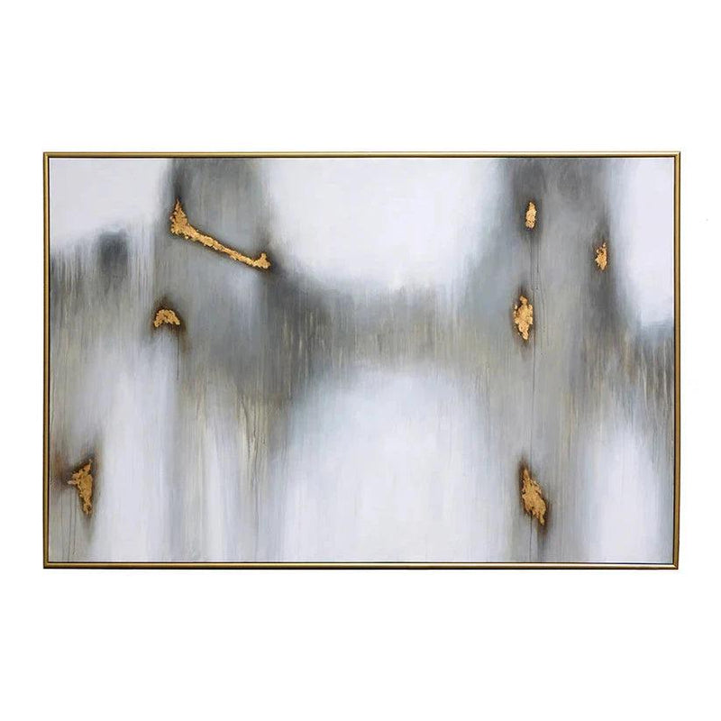 Water Marks Hand Wall Art With Gold Floater