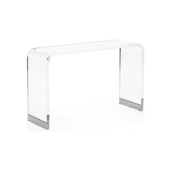 Waterfall Acrylic Made Clear Console Table - LOOMLAN - Chelsea House - Console Tables