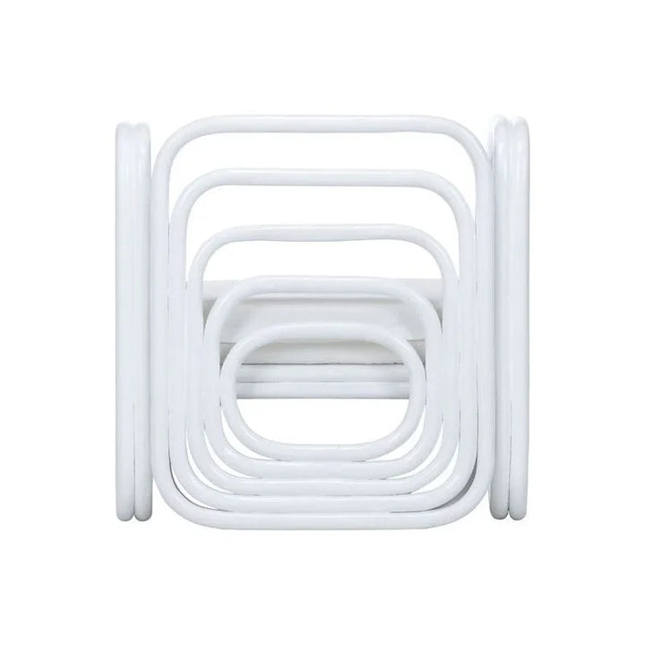 Waterfall Rattan Frame White Tub Chair - LOOMLAN - Wildwood - Club Chairs