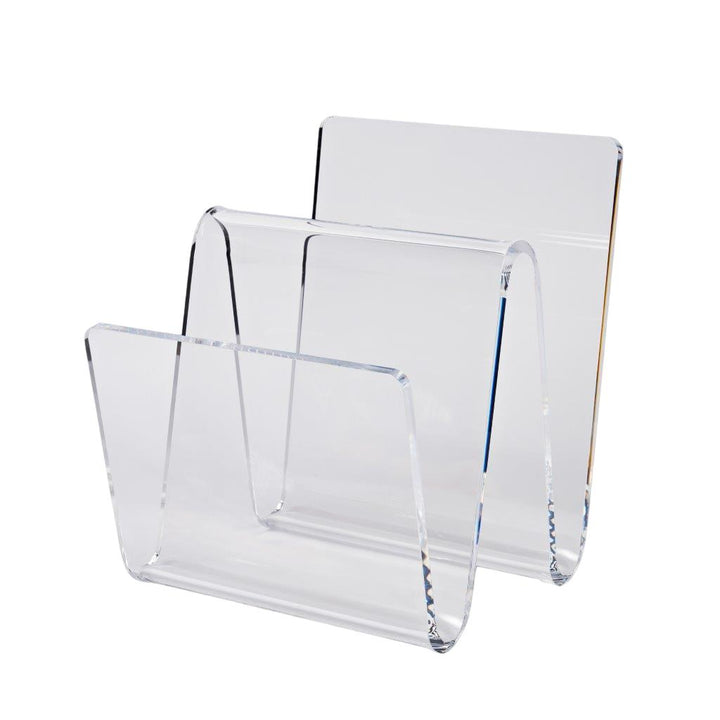 Clear Acrylic Magazine Rack 13x15x16 | LOOMLAN