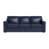 Waverly Modern Leather Couch With Track Arms-Sofas & Loveseats-Uptown Sebastian-LOOMLAN