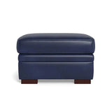 Waverly Modern Leather Ottoman