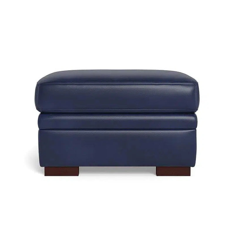 Waverly Modern Leather Ottoman