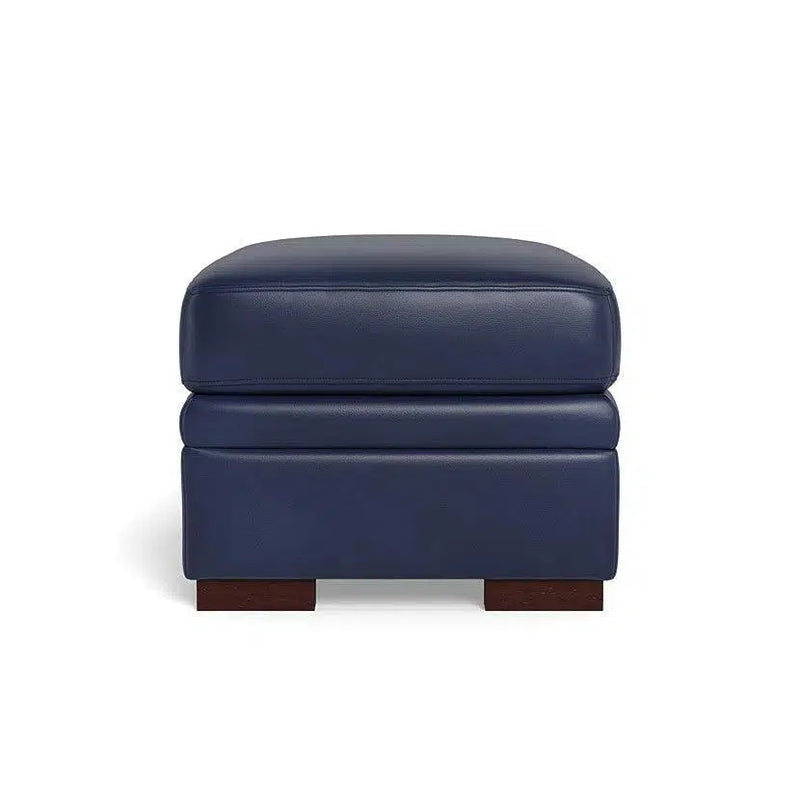 Waverly Modern Leather Ottoman