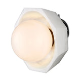 Waystone White Modern Alabaster Design Wall Sconce