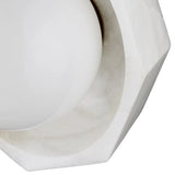 Waystone White Modern Alabaster Design Wall Sconce