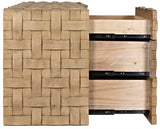 Weave Wood Bleached Walnut Sideboard-Sideboards-Noir-LOOMLAN
