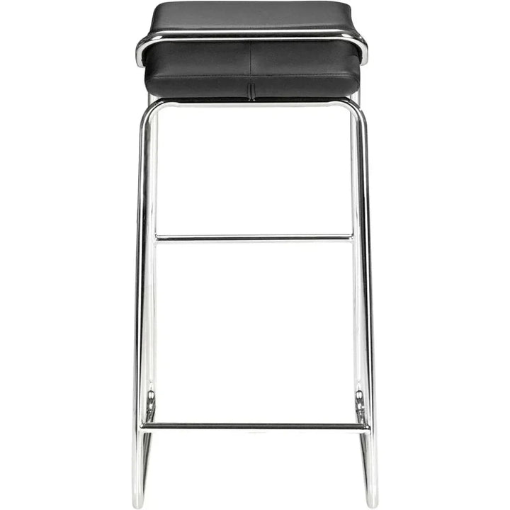 Wedge Barstool (Set of 2) Black - LOOMLAN - Zuo Modern - Bar Stools
