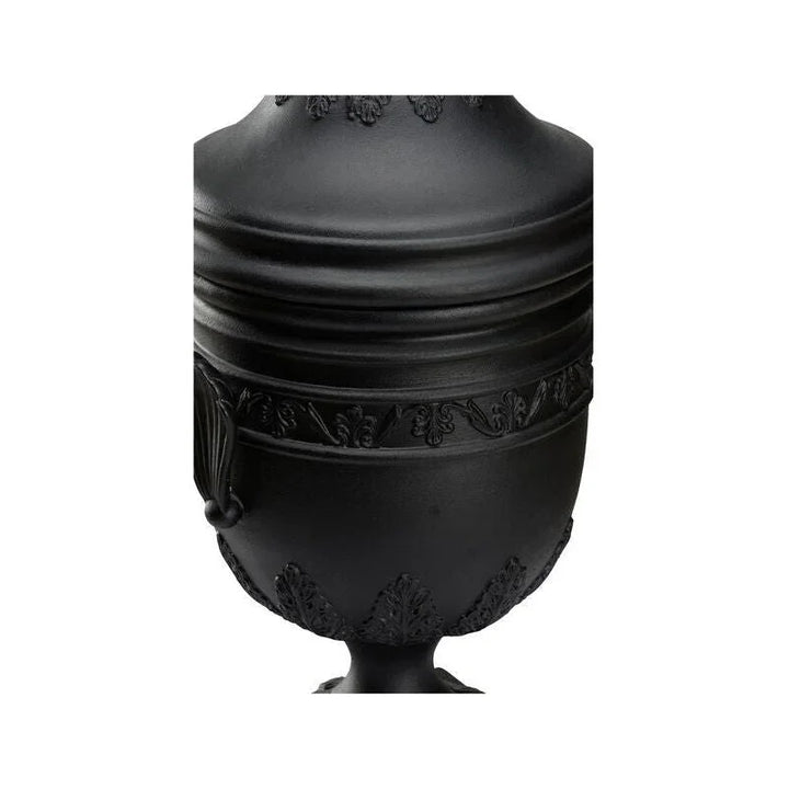 Wedgewood Matte Black Finish Urn - LOOMLAN - Chelsea House - Vases & Jars
