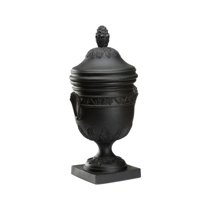 Wedgewood Matte Black Finish Urn - LOOMLAN - Chelsea House - Vases & Jars