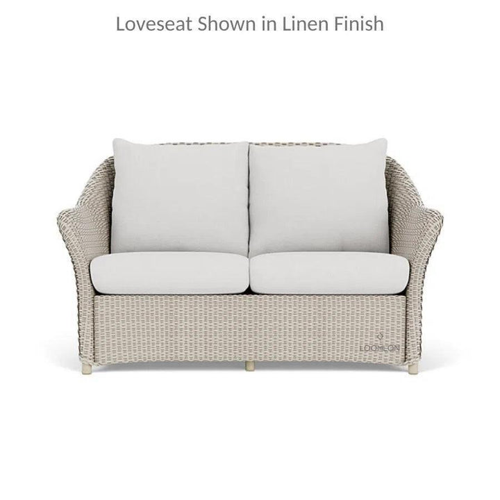 Weekend Retreat 4 PC Loveseat Lounge Chair Set-Outdoor Lounge Sets-Lloyd Flanders-LOOMLAN