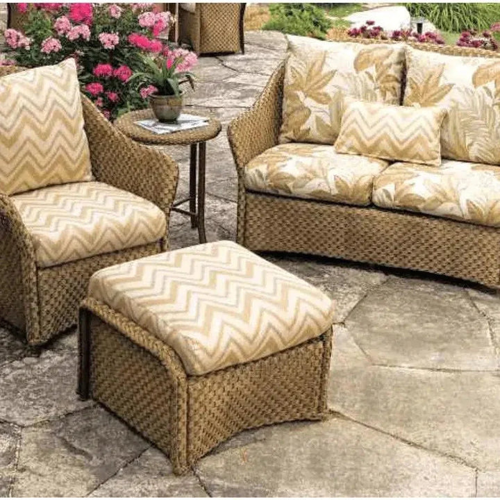 Weekend Retreat 4 PC Loveseat Lounge Chair Set-Outdoor Lounge Sets-Lloyd Flanders-LOOMLAN
