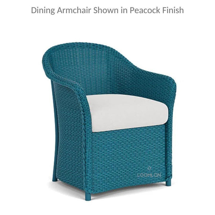 Weekend Retreat 7 PC Teak Table Set Wicker Chairs-Outdoor Dining Sets-Lloyd Flanders-LOOMLAN