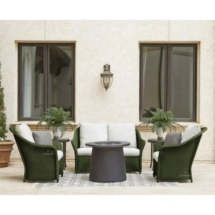 Weekend Retreat Dining Chair All Weather Wicker-Outdoor Dining Chairs-Lloyd Flanders-LOOMLAN