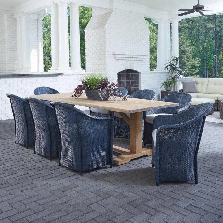 Weekend Retreat Dining Chair All Weather Wicker-Outdoor Dining Chairs-Lloyd Flanders-LOOMLAN