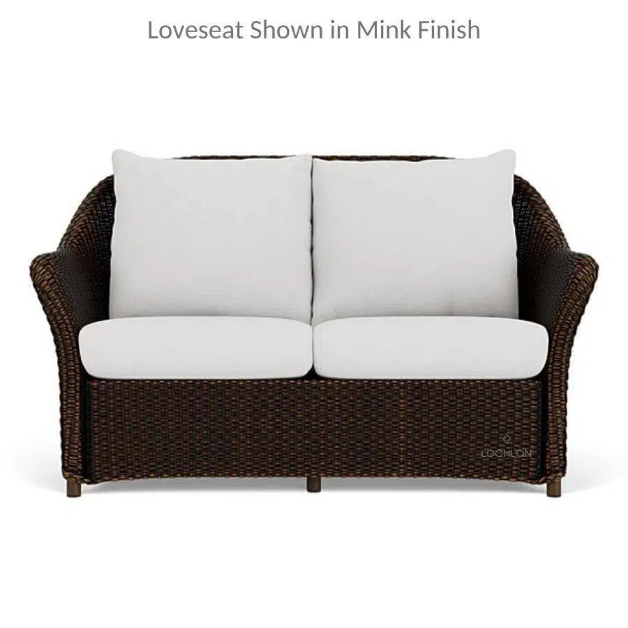 Weekend Retreat Outdoor Loveseat All Weather Wicker