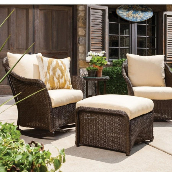 Weekend Retreat Outdoor Replacement Cushions For Ottoman Replacement Cushions LOOMLAN By Lloyd Flanders