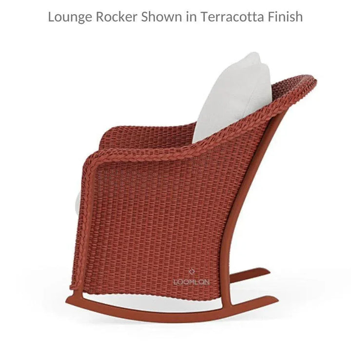 Weekend Retreat Rocker Lounge Chair Set Ottoman-Outdoor Lounge Sets-Lloyd Flanders-LOOMLAN
