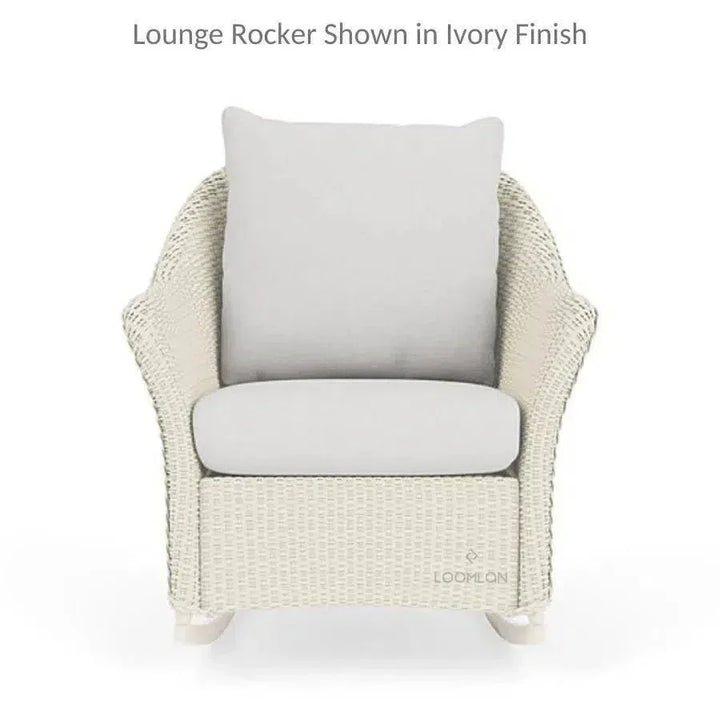Weekend Retreat Rocker Lounge Chair Set Ottoman-Outdoor Lounge Sets-Lloyd Flanders-LOOMLAN