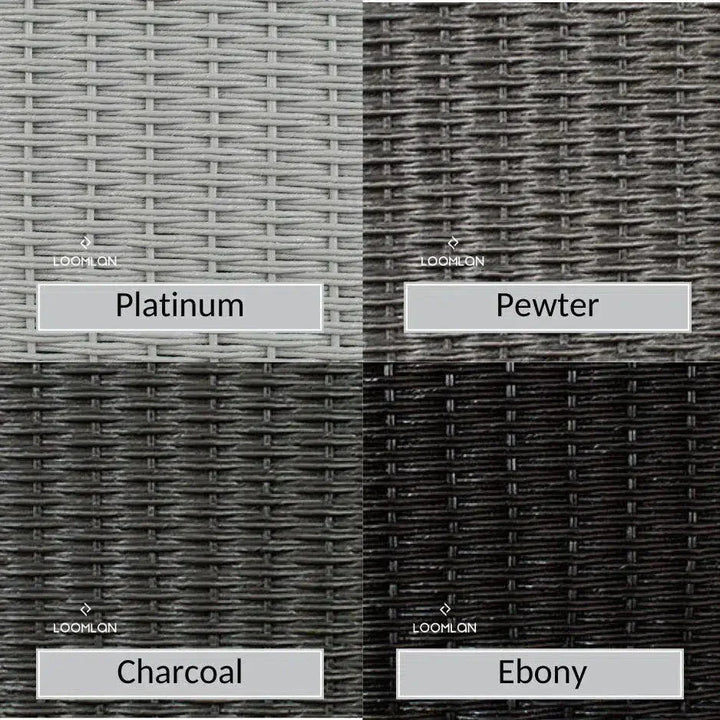 Weekend Retreat Rocker Lounge Chair Set Table-Outdoor Lounge Sets-Lloyd Flanders-LOOMLAN