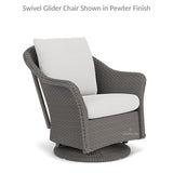 Weekend Retreat Swivel Lounge Chair Set With Ottoman Outdoor Lounge Sets LOOMLAN By Lloyd Flanders