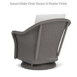 Weekend Retreat Swivel Lounge Chair Set With Ottoman Outdoor Lounge Sets LOOMLAN By Lloyd Flanders