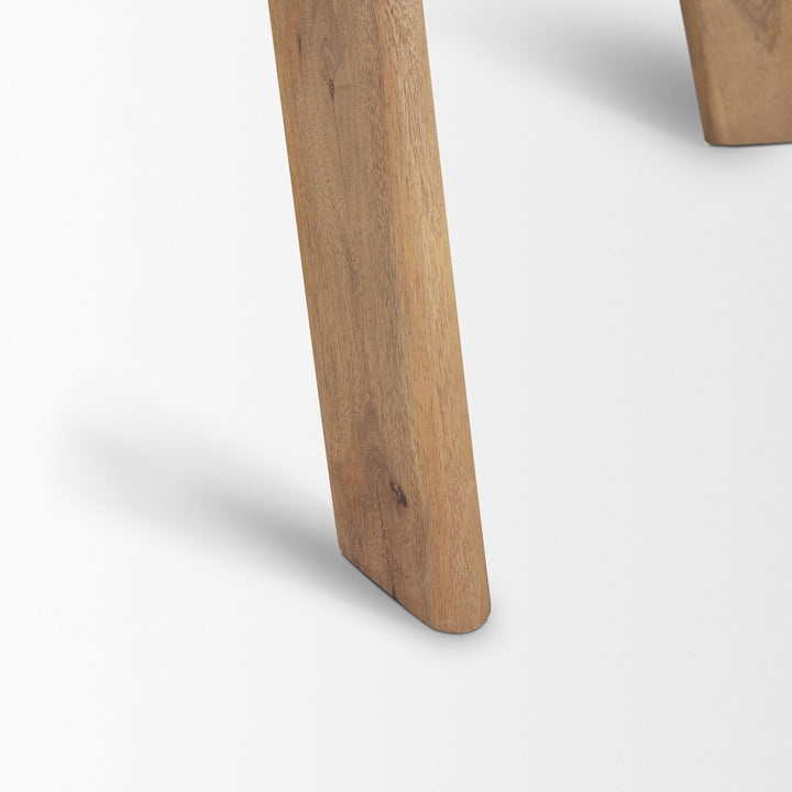 Welborn Dark Brown Wood Dining Table-Dining Tables-Mercana-LOOMLAN