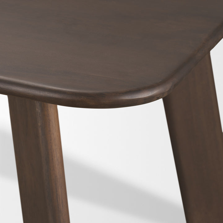 Welborn Dark Brown Wood Dining Table-Dining Tables-Mercana-LOOMLAN