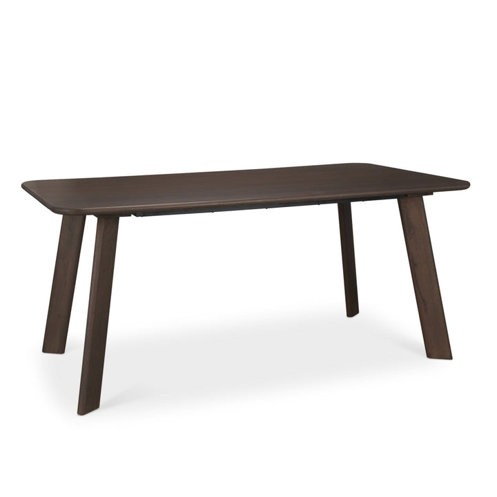 Welborn Dark Brown Wood Dining Table-Dining Tables-Mercana-Small-Dark Brown-LOOMLAN