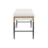 Weldrick Iron Based Wooden Desk-Home Office Desks-SUNPAN-LOOMLAN