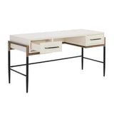 Weldrick Iron Based Wooden Desk-Home Office Desks-SUNPAN-LOOMLAN