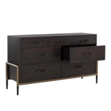 Weldrick Solid Wood Dresser On Stand