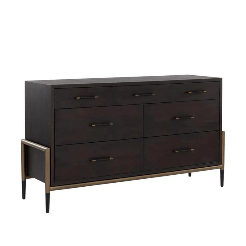 Weldrick Solid Wood Dresser On Stand