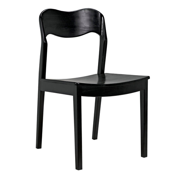 Weller Chair-Dining Chairs-Noir-LOOMLAN