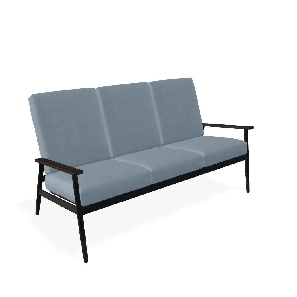 Welles Cushion Three-Seat Sofa Polymer Arm