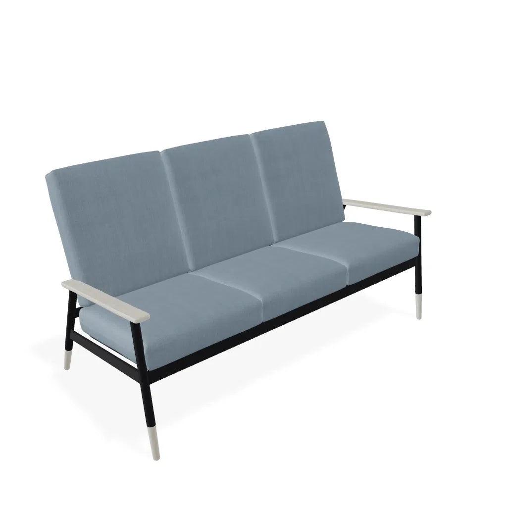 Welles Cushion Three-Seat Sofa Polymer Arm