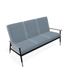 Welles Cushion Three-Seat Sofa Polymer Arm