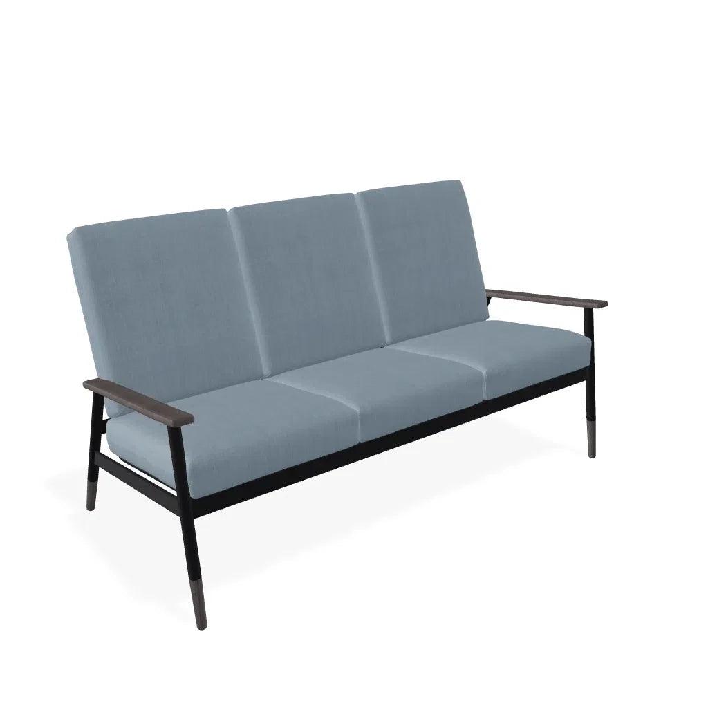 Welles Cushion Three-Seat Sofa Polymer Arm