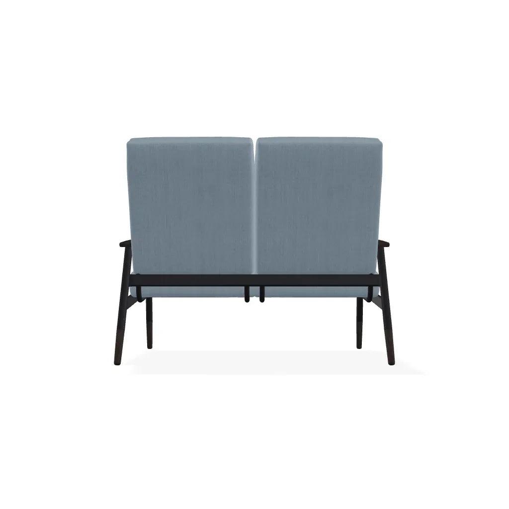 Welles Cushion Two-Seat Loveseat Polymer Arm