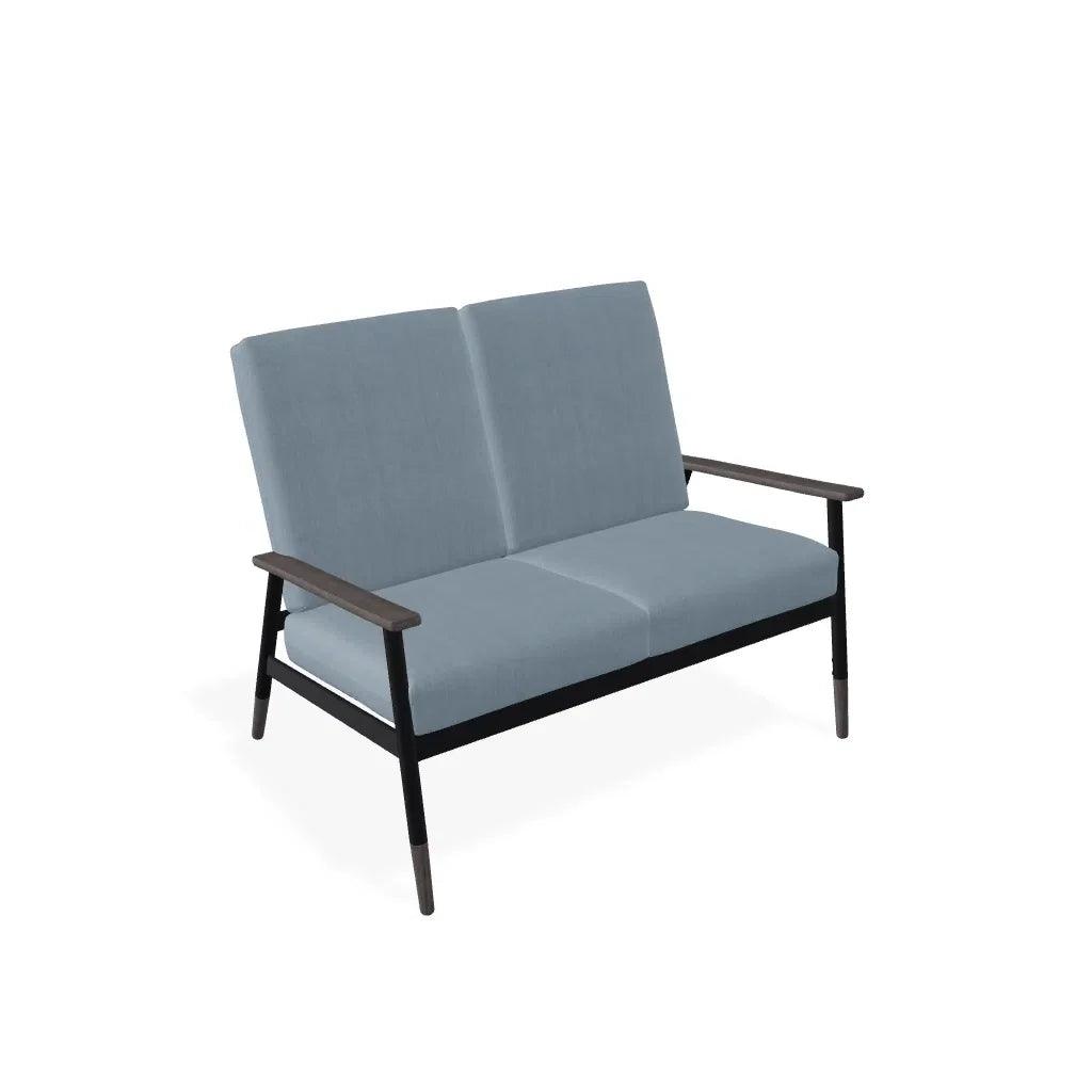 Welles Cushion Two-Seat Loveseat Polymer Arm