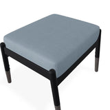 Welles Cushion Ottoman With Rustic Polymer Tapered Legs