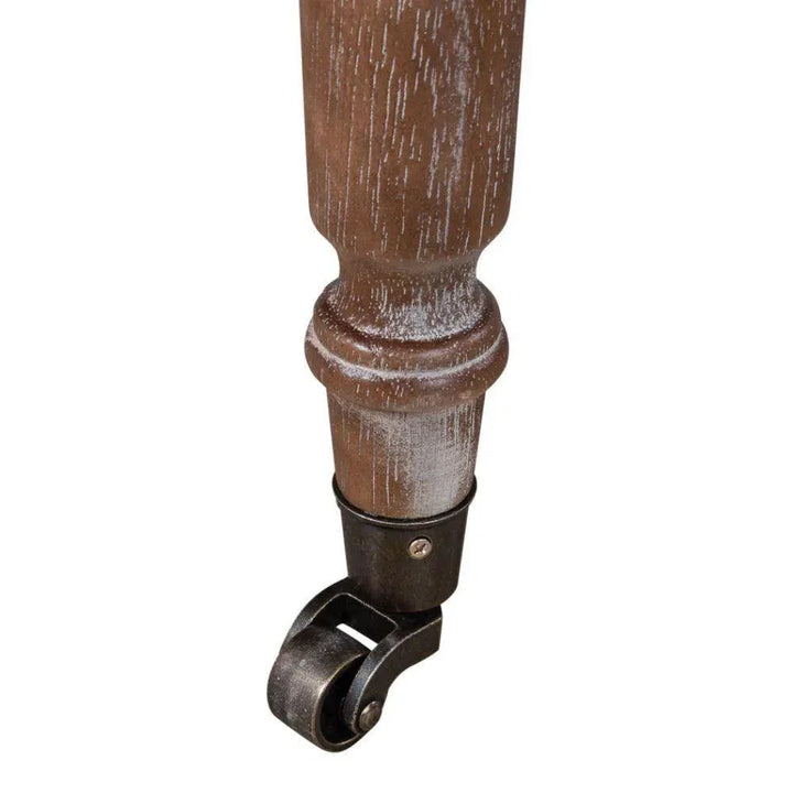 Welsh Leather & Jute Wing Back Accent Chair - LOOMLAN - Sarreid - Accent Chairs