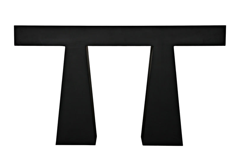 Wendell Console-Console Tables-Noir-LOOMLAN